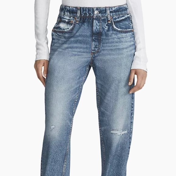 Rag & Bone Miramar Denim Print Joggers Sweatpants Jeans - Picture 1 of 9